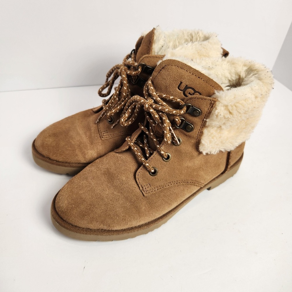 Ugg Women's‎ Romely Heritage Lace Classic Boot Tan Size 6